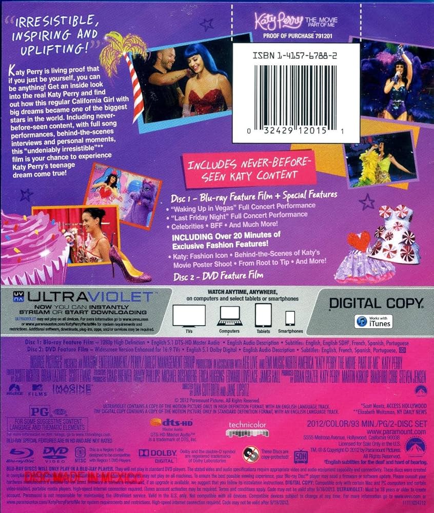 ケイティ・ペリーのパート・オブ・ミー [DVD] Amazon.co.jp | Katy Perry: Part of Me [Blu-ray] [Region Free